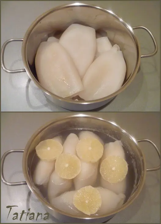 Салат кальмаровый: шаг 2
