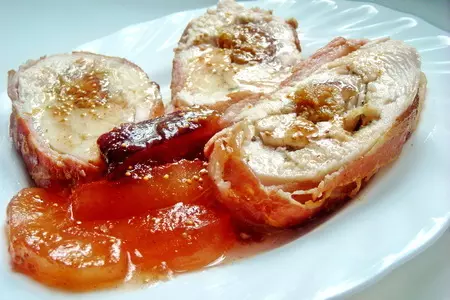 Рулеты из куриной грудки с инжиром: шаг 4