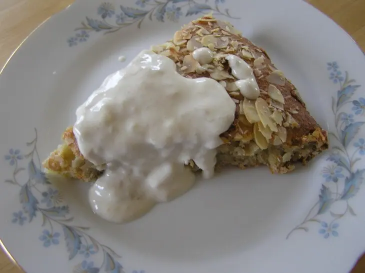 Банановый пирог  с миндальной стружкой: шаг 4