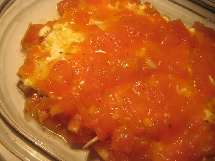 Mini - lasagne с форелью и домашним сыром.: шаг 5