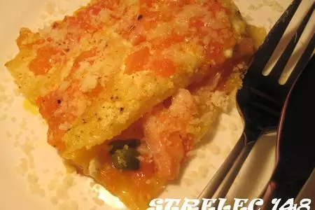 Mini - lasagne с форелью и домашним сыром.: шаг 8