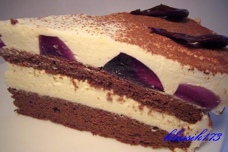 Торт "шоколадный с крем-чизом и сливками": шаг 5