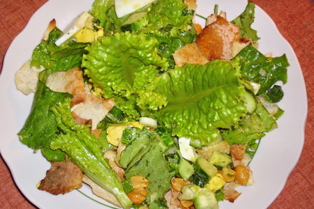 Салат овощная фантазия с лавашом: шаг 1