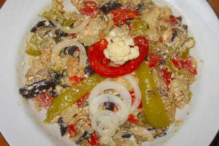 "лето" - салат из печёных овощей по-болгарски: шаг 3