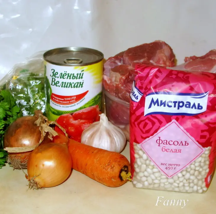 Кассуле (le cassoulet) — мясное рагу с фасолью: шаг 1