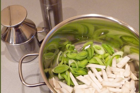 Суп-пюре из шпината со стручковой фасолью: шаг 3