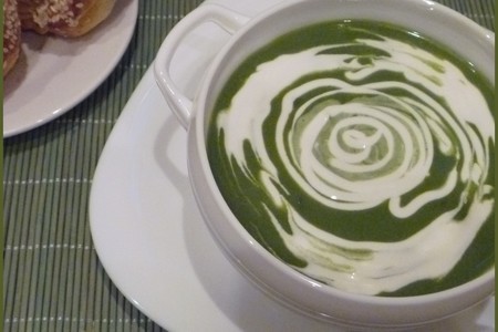 Суп-пюре из шпината со стручковой фасолью: шаг 8