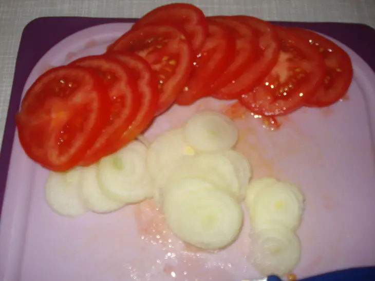 Камбала под овощами: шаг 3