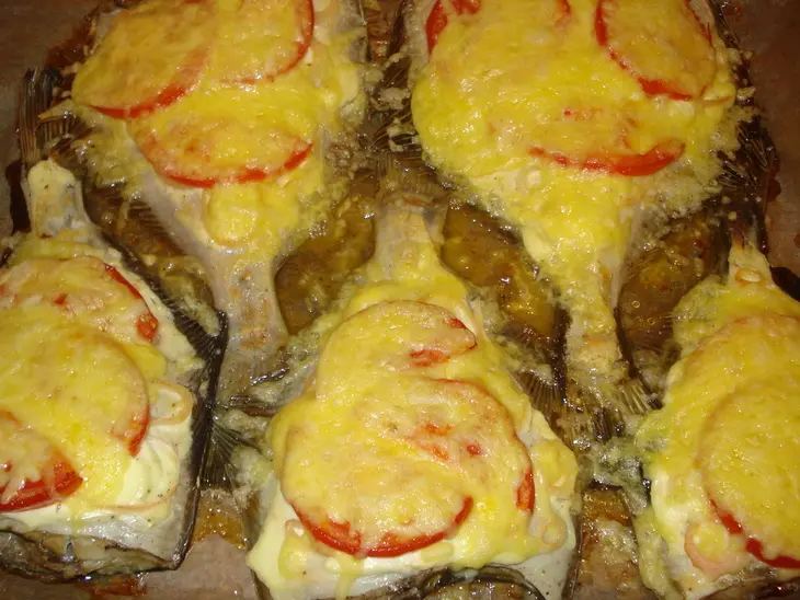 Камбала под овощами: шаг 7