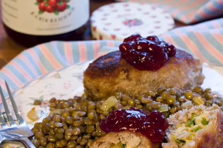 Рисово-мясные зразы с чечевичным гарниром: шаг 11