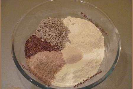 Отрубной хлеб с семенами и другие добавки для пшеничного хлеба: шаг 2