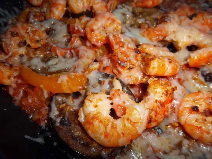 Креветки с овощами гриль: шаг 2