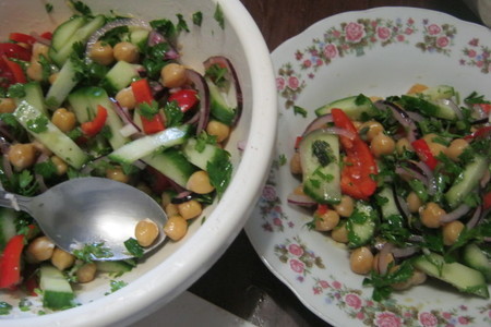 Салат из нута с овощами: шаг 13