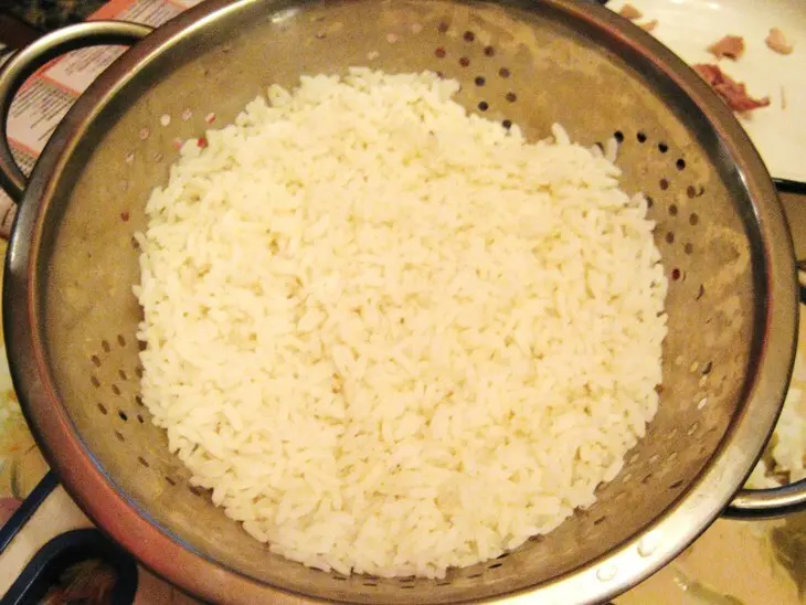Салат из курицы, зеленой фасоли и риса: шаг 2