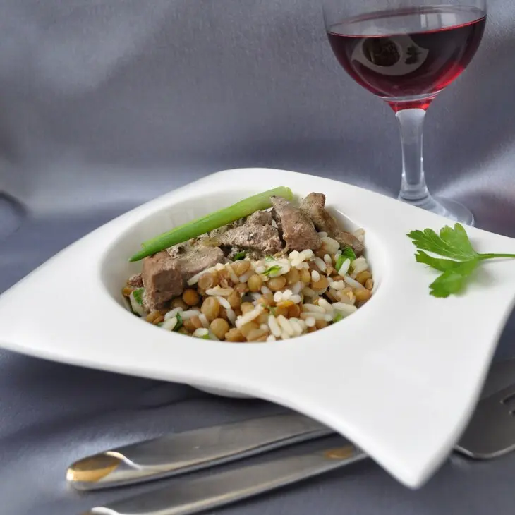 "beef liver with the mixed garnish". печень говяжья со смешанным гарниром.: шаг 13