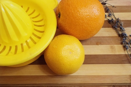 Лимонно-лавандовый кекс с цитрусовой карамелью "аромат лета": шаг 5