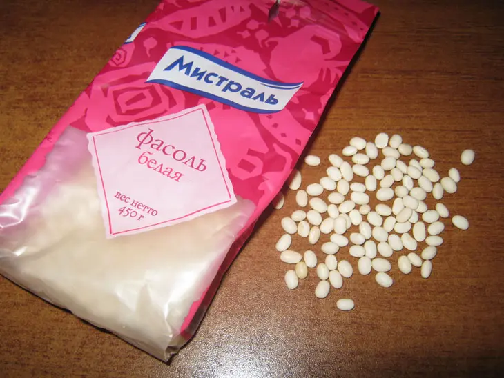 Фасоль в бутылке: шаг 1