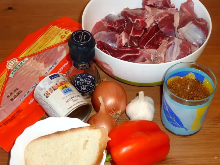 Мясной торт "вкус детства": шаг 6