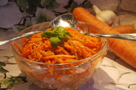 Острый салат-закуска из моркови: шаг 1