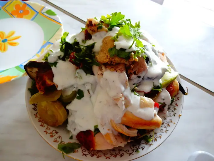 Борани с курицей и стручковой фасолью: шаг 9