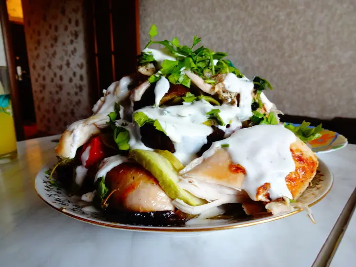 Борани с курицей и стручковой фасолью: шаг 10