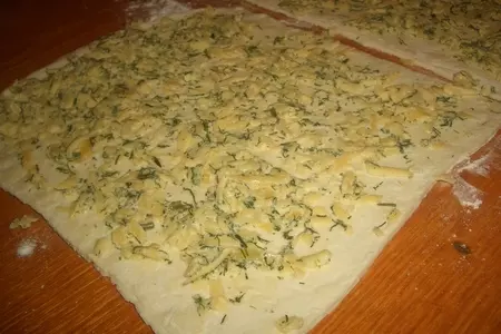 Закусочные завитушки с сыром и красной рыбой: шаг 5