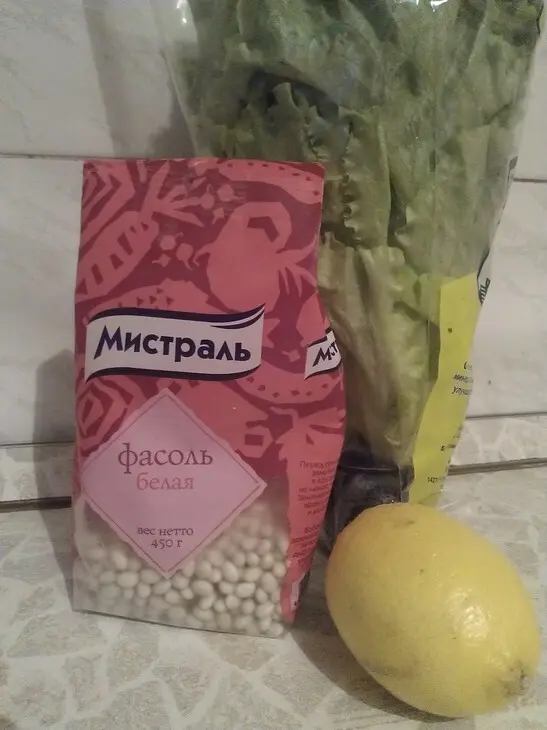 Суп из белой фасоли с лимоном: шаг 1