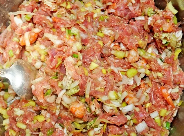 Дим самы с креветками и свининой: шаг 8