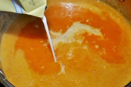Суп-пюре из запечённой тыквы.: шаг 7