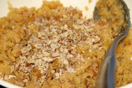 Чечевица с курагой и орехами: шаг 5