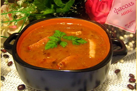 Острый томатно-фасолевый суп: шаг 12