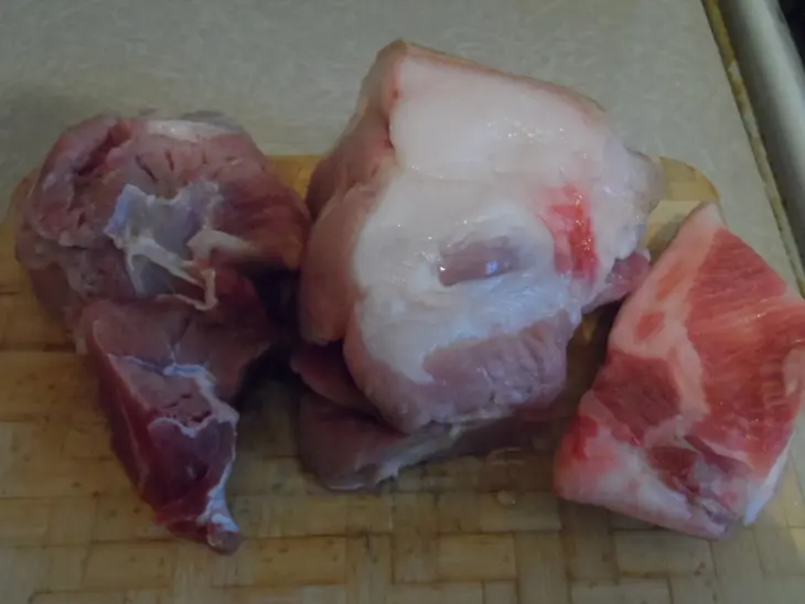 Моё первое мясо из ветчинницы.: шаг 1