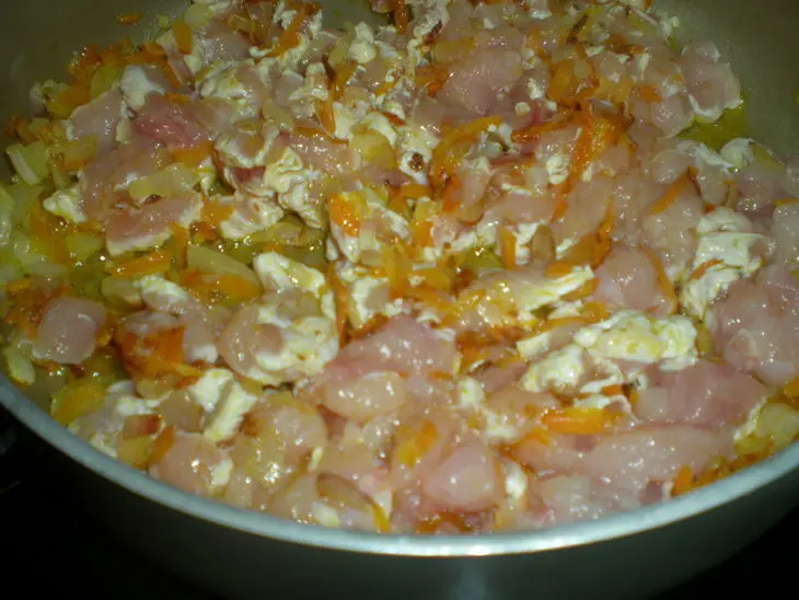 Пирожки с курицей и чечевицей, быстрые: шаг 3