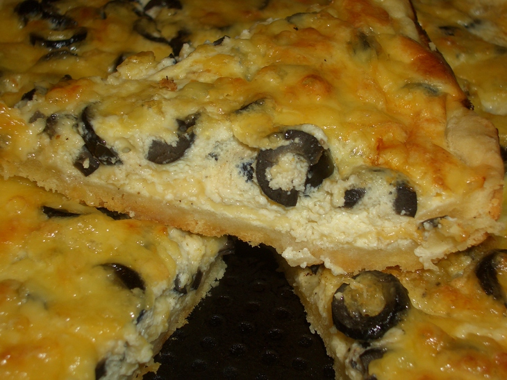  сырный пирог с маслинами: шаг 9