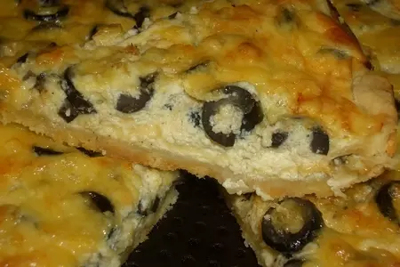 Сырный пирог с маслинами: шаг 9