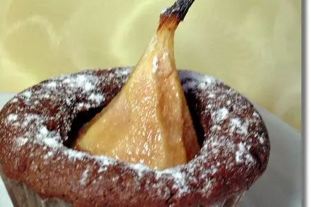 Маффины с грушей и шоколадом: шаг 7