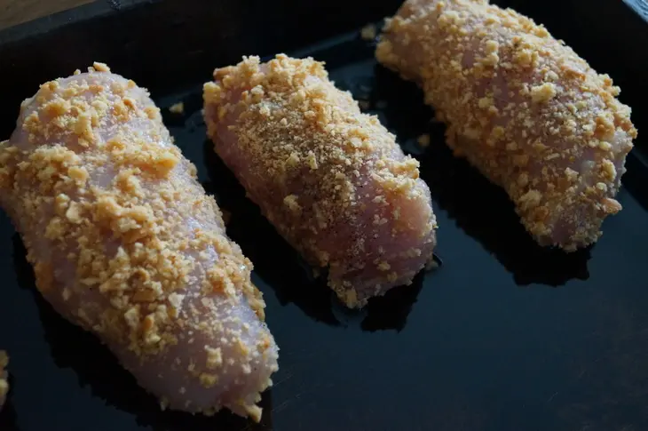 Куриные рулетики le cordon bleu: шаг 4
