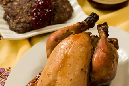 Курица, фаршированная чечевицей, грецкими орехами и печенью: шаг 9