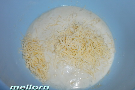 Кукурузно-пшеничный батон с сыром: шаг 1