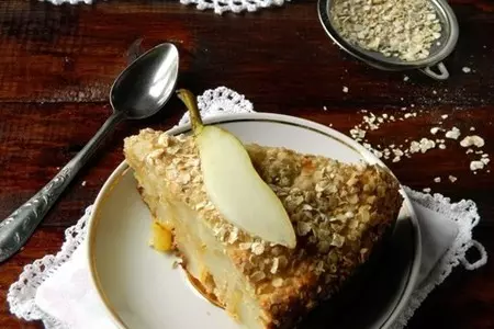 Диетический пирог с грушами и овсяными хлопьями: шаг 7