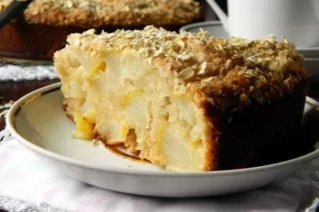 Диетический пирог с грушами и овсяными хлопьями: шаг 8