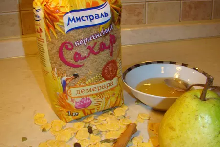 Груши с хрустящими хлопьями и тыквенными семечками: шаг 6