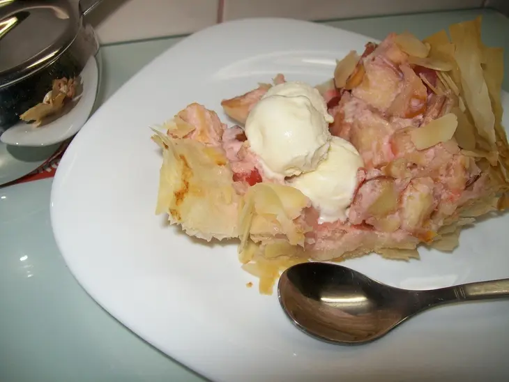 Яблочный пирог из теста фило "сбылась мечта...": шаг 7