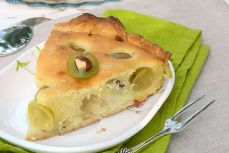 Пирог с мускатным виноградом и фундуком: шаг 13