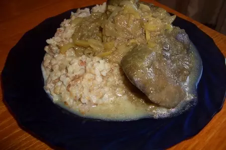 Печень индейки тушеная с яблоками: шаг 8
