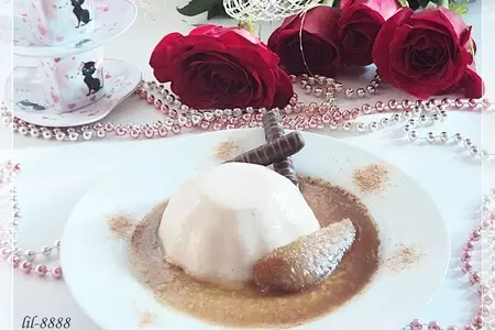 Грушевая панна котта с кофейным соусом и карамелизированными грушами: шаг 8