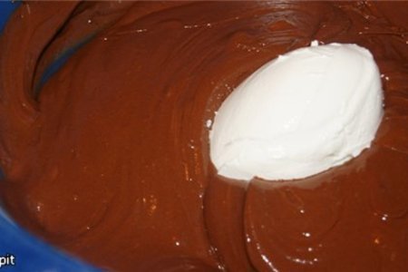 Американский торт (cake with dark chocolate buttercream): шаг 3