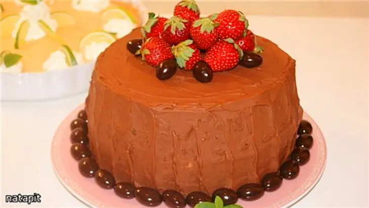 Американский торт (cake with dark chocolate buttercream): шаг 7