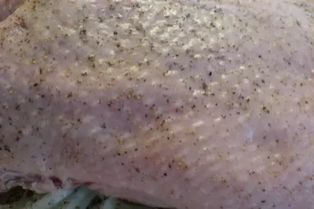 Гусиная  грудка с печёными яблоками: шаг 3