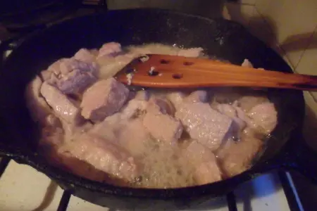 Жаркое из свинины с луком - пореем: шаг 4